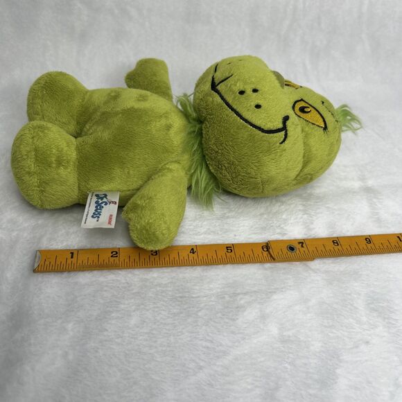 Dr. Seuss 9” Baby Grinch Who Stole Christmas Plush Aurora Stuffed Beanie - Picture 7 of 7